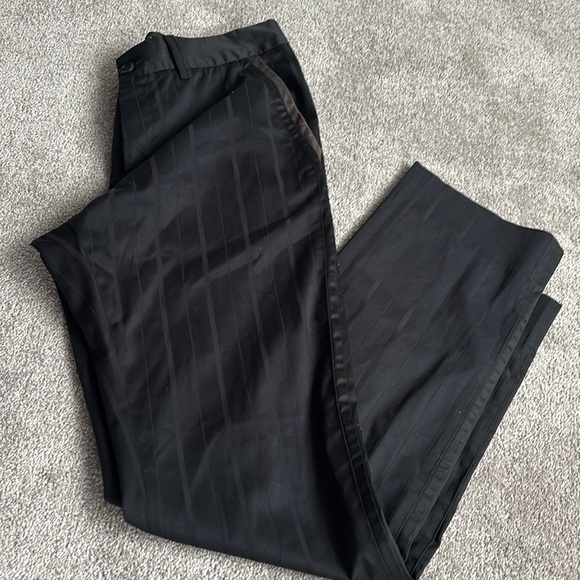 Just Cavalli Textured Striped loose fit dress pants Sz 54 - Picture 3 of 16